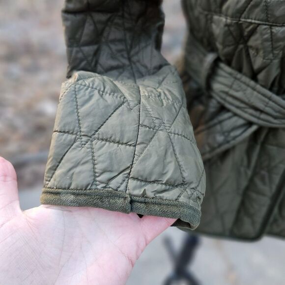 Halogen Womens Quilted Belted Jacket Coat Size M, Pre-owned - Picture 9 of 10